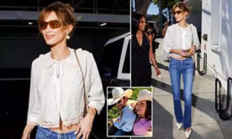 Bella Hadid Showcases Toned Midsection at Orebella Fragrance Launch in LA