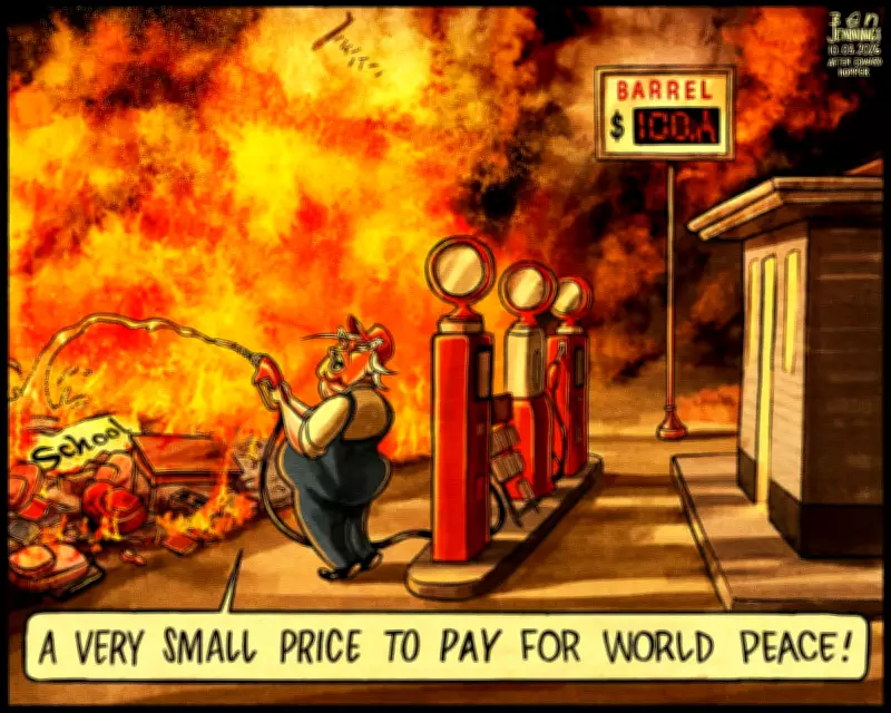 Ben Jennings' Cartoon Satirises Trump's Iran Policy and Surging Oil Prices