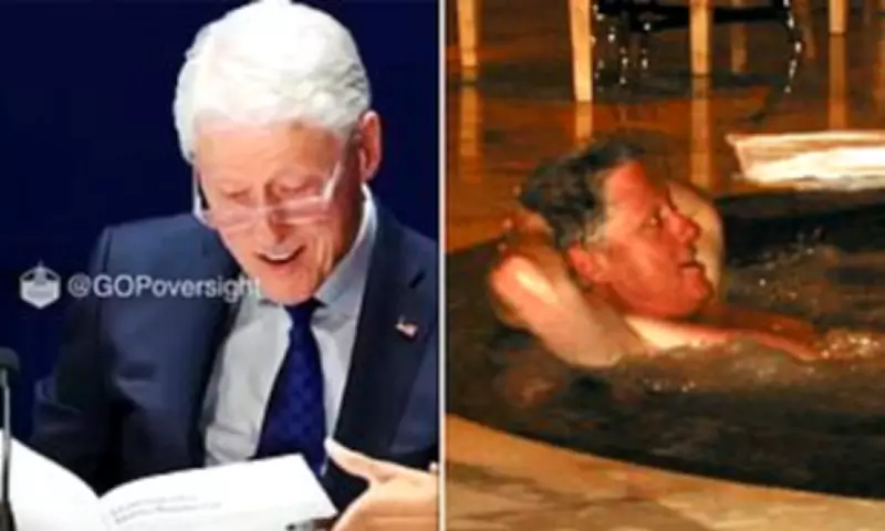 Bill Clinton Examined Hot Tub Photo from Epstein Files During Deposition