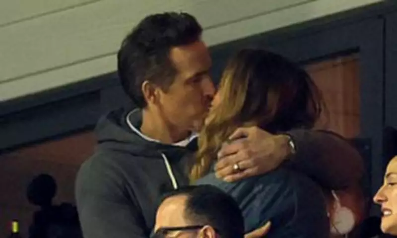 Blake Lively and Ryan Reynolds Share Passionate Kiss at Wrexham Soccer Match