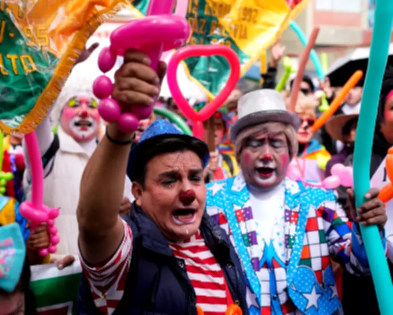 Bolivian Clowns Protest School Party Ban Threatening Their Livelihoods