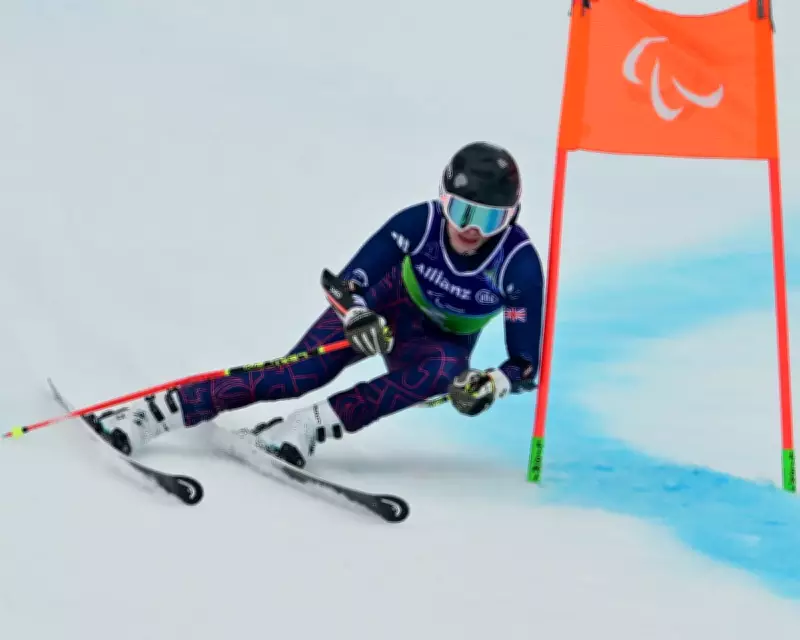 British Paralympic Skier Neil Simpson and Guide Robert Poth Secure Historic Slalom Medal