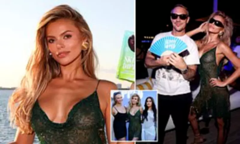 Brooks Nader Shines at Miami Beach Event with Sisters and DJ Diplo