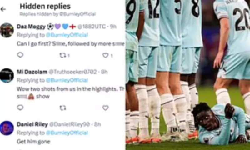 Burnley Conceals Critical Fan Posts on X After Everton Defeat Sparks Fury