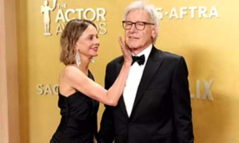 Calista Flockhart and Harrison Ford's Rare Red Carpet Appearance at Actor Awards