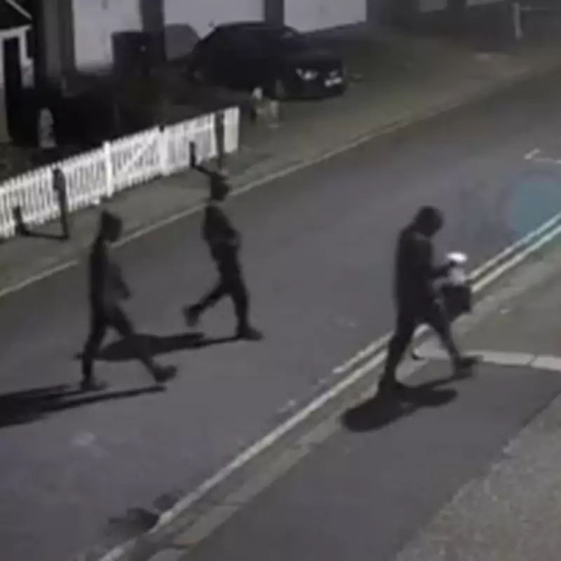 CCTV Captures Masked Trio Setting Fire to Jewish Ambulances in London