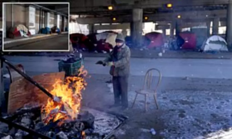 Chicago's 'Whack-a-Mole' Homeless Crisis: Tent City Torn Down in Freezing Temperatures