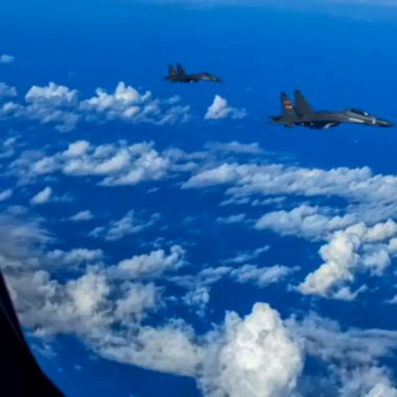 Chinese Military Jets Surge Near Taiwan Ahead of Trump's Beijing Visit