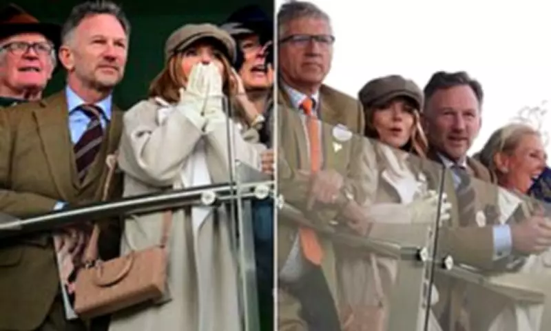 Christian Horner and Geri Halliwell Attend Cheltenham Festival Amid F1 Exit