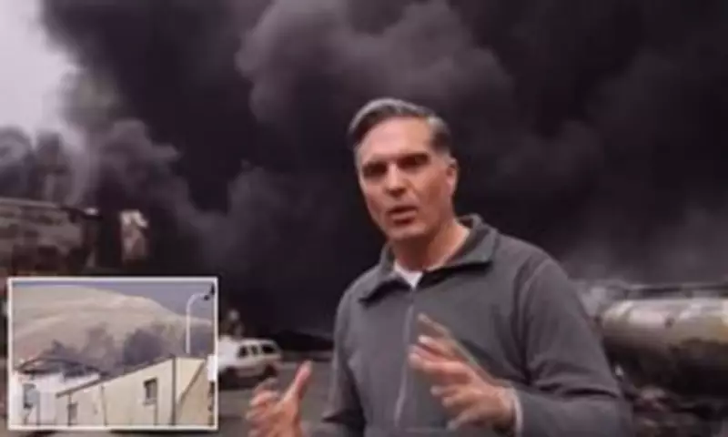 CNN Reporter Broadcasts from Bombed Iranian Oil Depot Amid Toxic Smoke