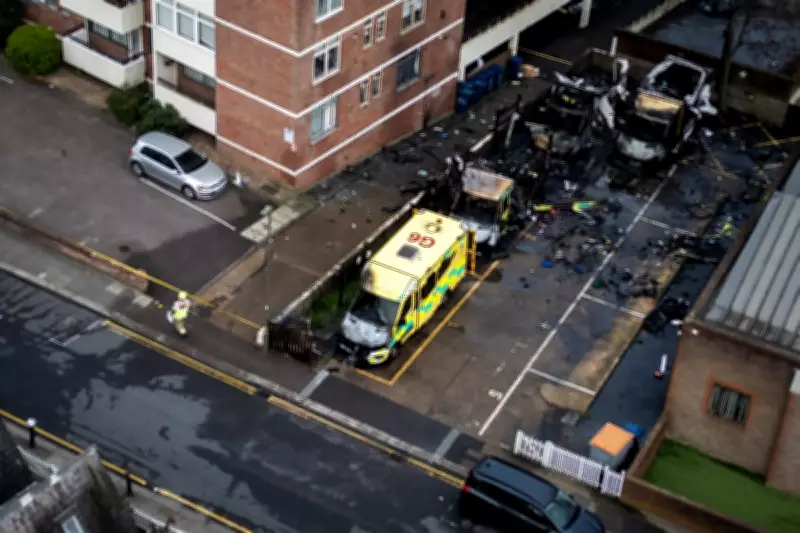 Counterterror Police Probe 'Horrific' Arson Attack on Jewish Ambulances in Golders Green