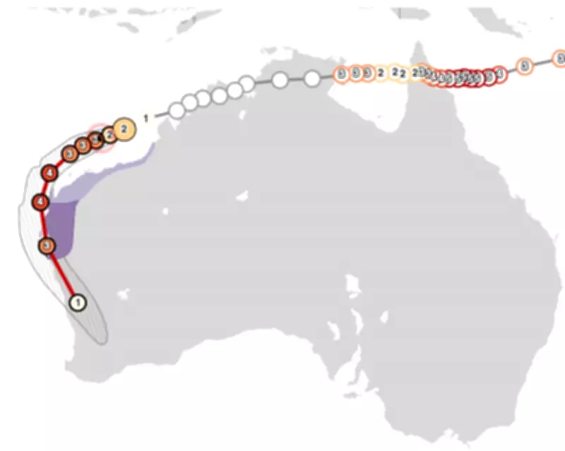 Cyclone Narelle's Rare Triple Landfall Path Across Australia Explained