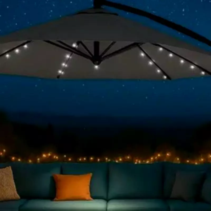 Debenhams' 'Gorgeous' £165 LED Parasol Drops to £79 for Garden Ambience