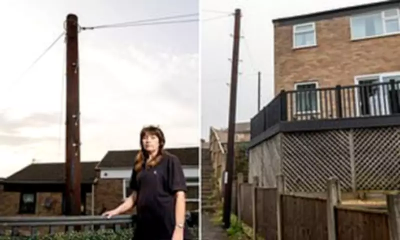 Derbyshire Mother's Fury as BT Pole 'Eyesore' Towers Over Her Home