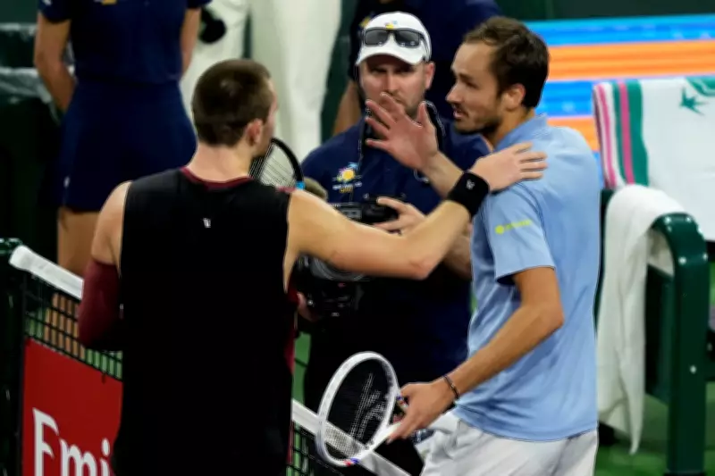 Draper Deems Hindrance Call 'Harsh' in Medvedev Defeat at Indian Wells