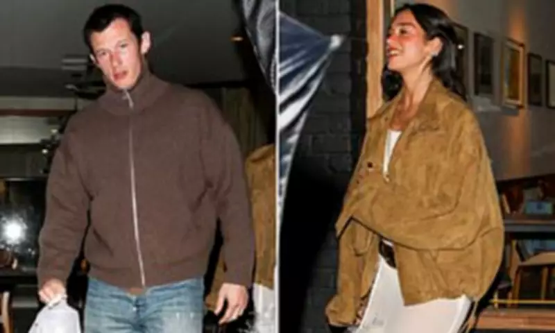 Dua Lipa Stuns in Sheer Feathered Dress for LA Dinner with Fiancé Callum Turner