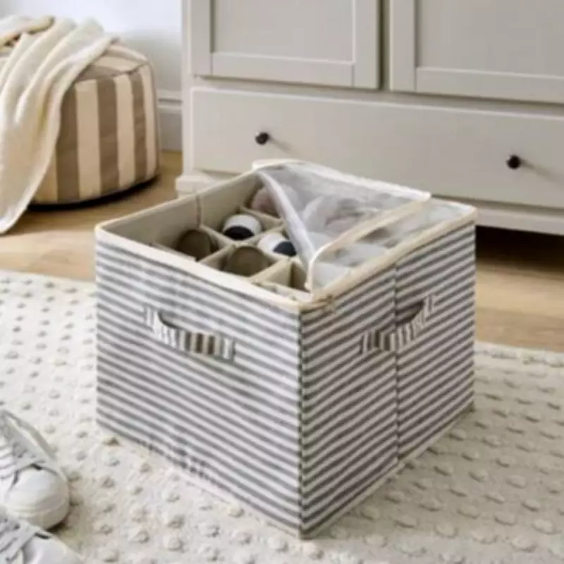 Dunelm's £18 Coastal Stripe Shoe Box Declared Spring Cleaning Essential