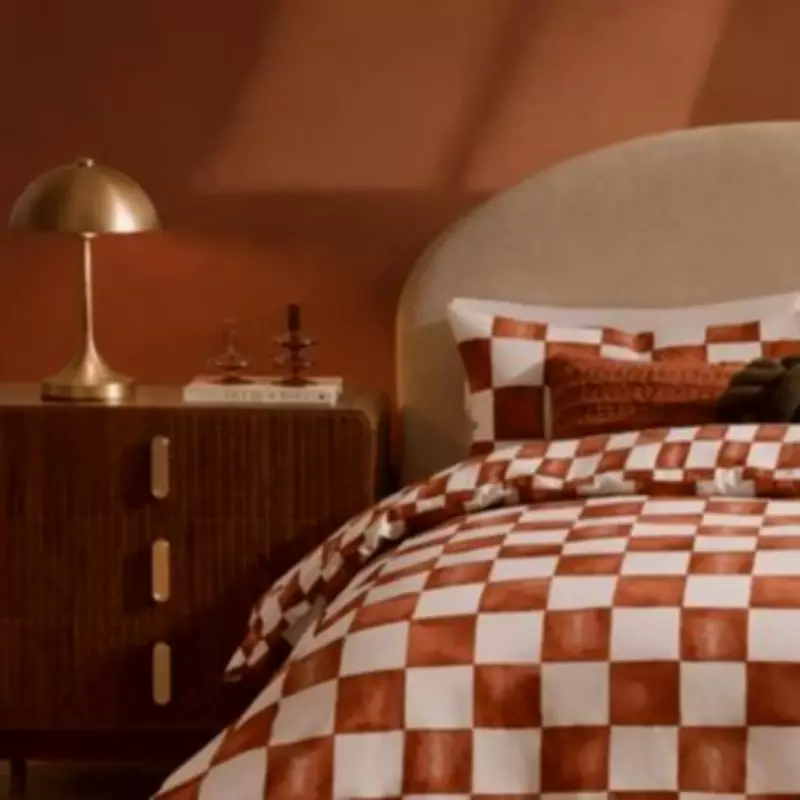 Dusk's Luxurious Checkerboard Bedding Slashed to £18 in Spring Sale