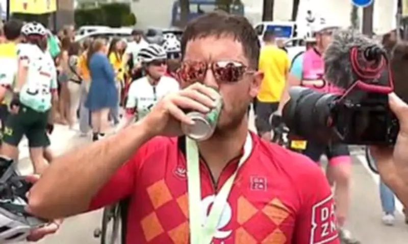 Eden Hazard Celebrates 167km Mallorca Cycle with Beer Chug After Retirement