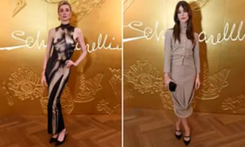 Elizabeth Debicki Stuns in Torso Dress at Schiaparelli Gala with Daisy Edgar-Jones