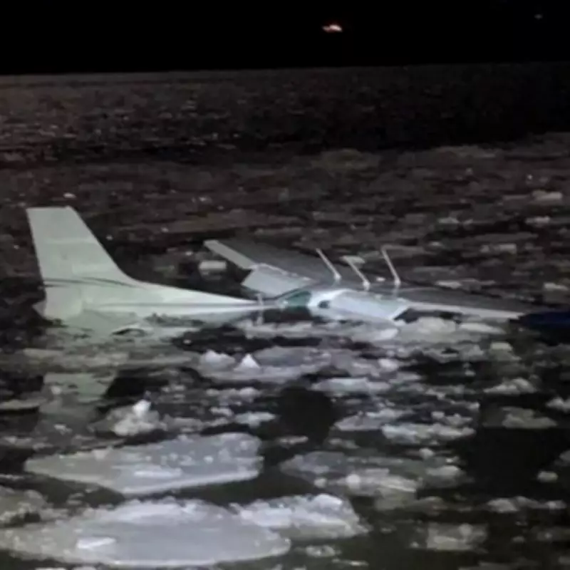 Emergency Landing Ends in Hudson River as Plane Crashes into Icy Waters