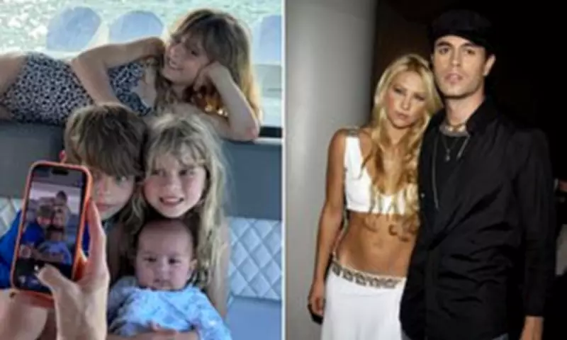 Enrique Iglesias Shares Rare Family Photo Featuring All Four Children with Anna Kournikova
