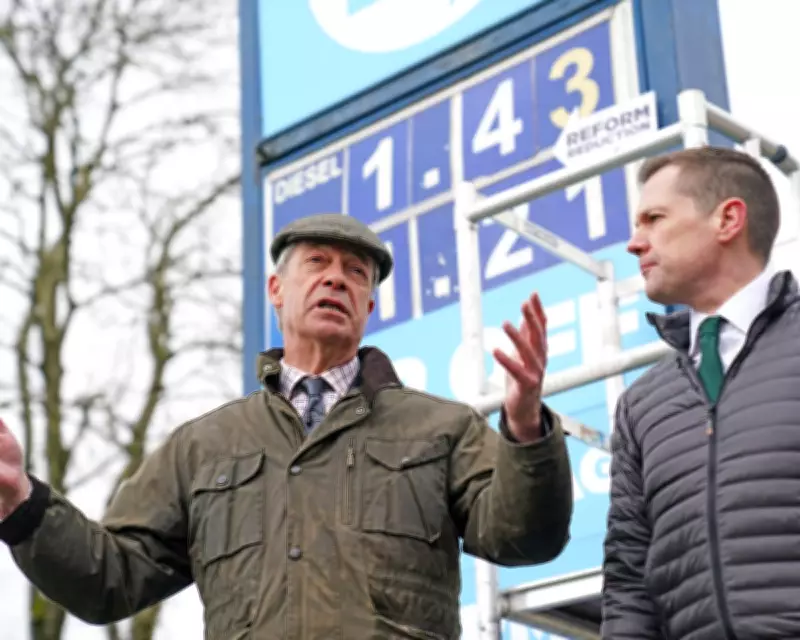 Farage's Fuel Stunt Derailed by Iran War Questions in Derbyshire
