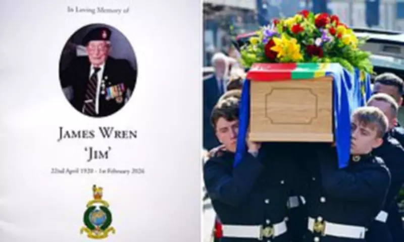 Final Salute for WWII Royal Marine Hero Jim Wren at Salisbury Funeral