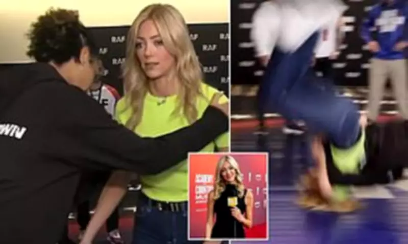 Fox News Reporter Suplexed by Olympic Wrestler in Shocking On-Air Incident