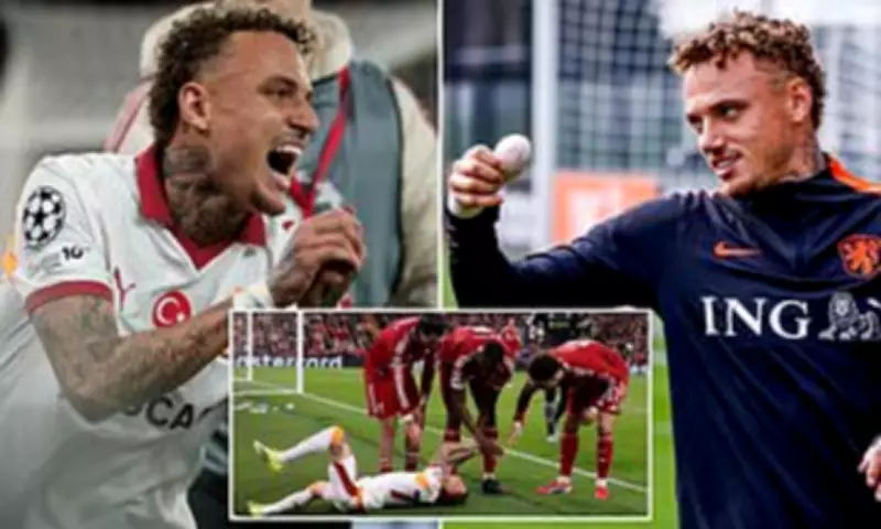 Galatasaray's Noa Lang Thumb Saved After Champions League Hoarding Accident