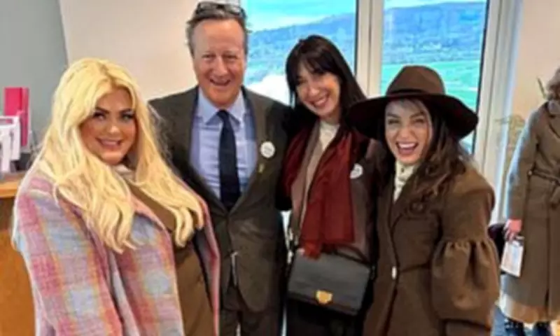 Gemma Collins Meets David Cameron at Cheltenham Festival and Wins £20,000