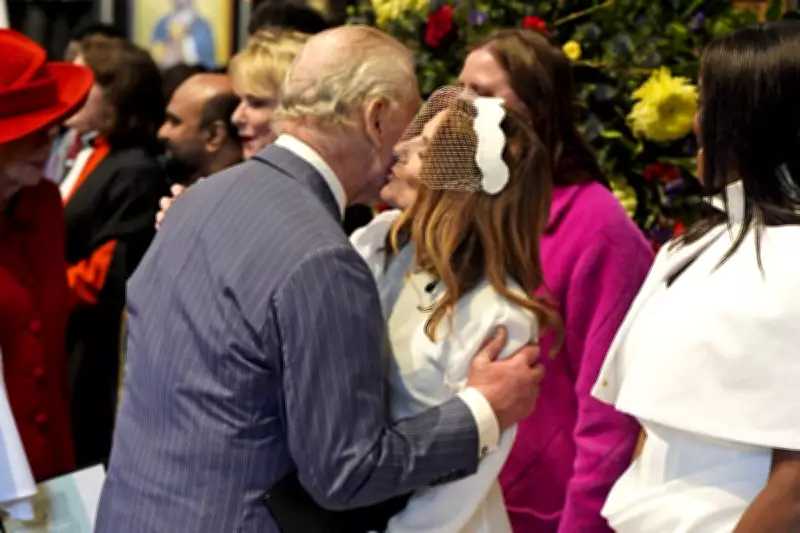 Geri Halliwell-Horner Kisses King Charles at Commonwealth Day Service