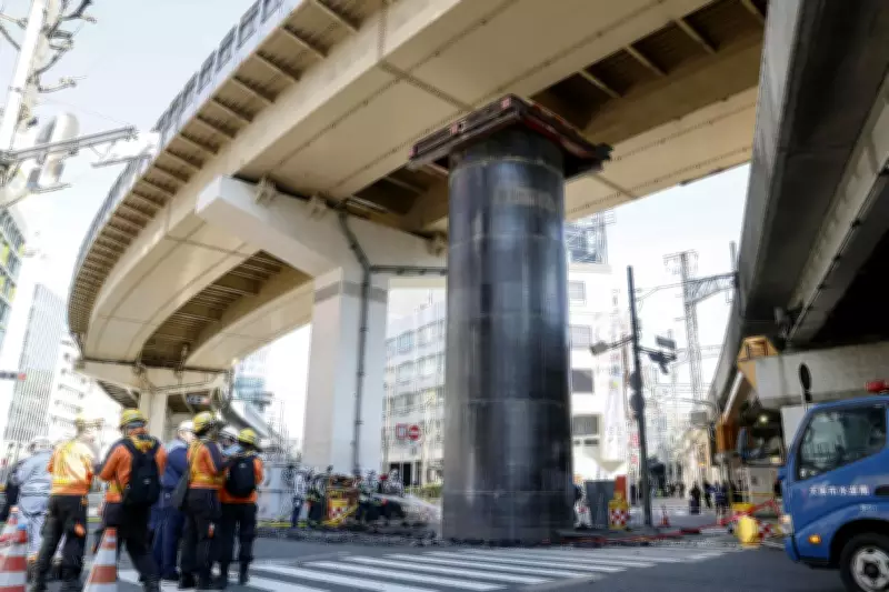 Giant Sewer Pipe Mysteriously Rises 10 Metres Overnight in Osaka