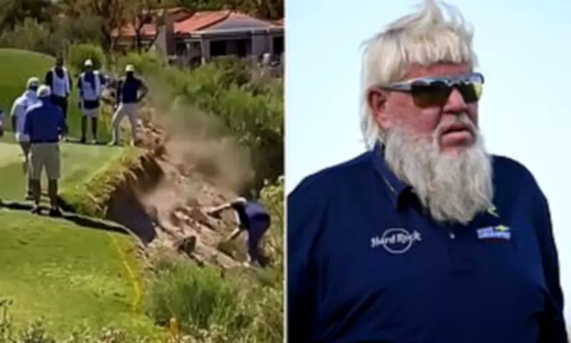 Golf Legend John Daly Saved by Caddie After Slip in Desert Tournament