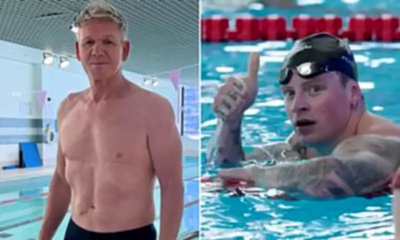 Gordon Ramsay Trains for Ironman, Inspired by Olympian Son-in-Law Adam Peaty