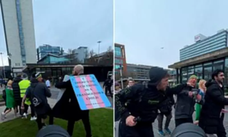 Green MP Hannah Spencer Escorted by Police After Manchester Brawl with Anti-Trans Protesters