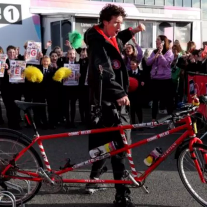 Greg James Surpasses Halfway Point in Epic Comic Relief Tandem Ride
