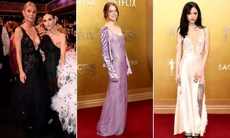 Gwyneth Paltrow's Daring Plunge Neckline Steals Spotlight at Actor Awards