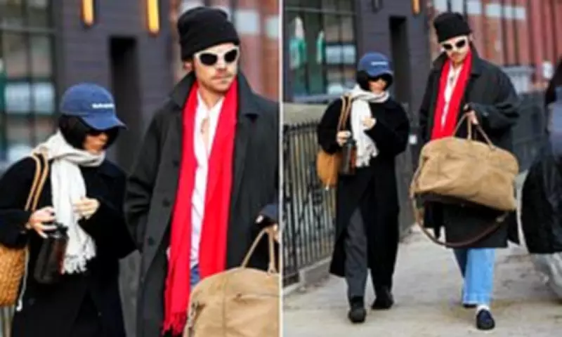 Harry Styles and Zoe Kravitz Showcase Coordinated Airport Style in NYC