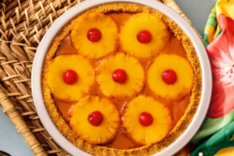 Hawaiian-Inspired Pie Recipe: Coconut Custard Meets Pineapple Upside-Down Topping