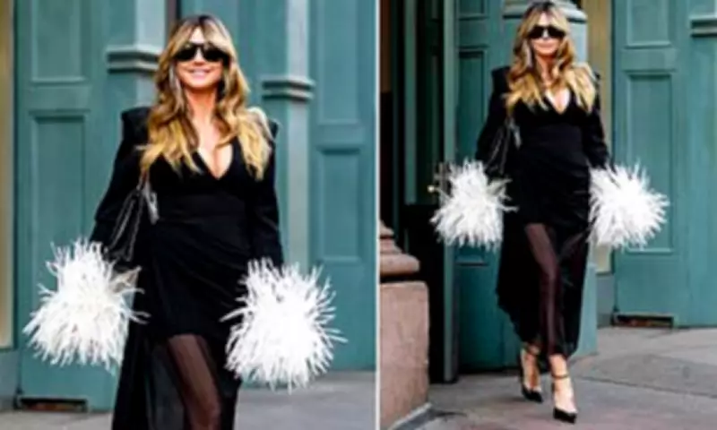 Heidi Klum Defies Critics in Plunging Dress After Lingerie Campaign Backlash