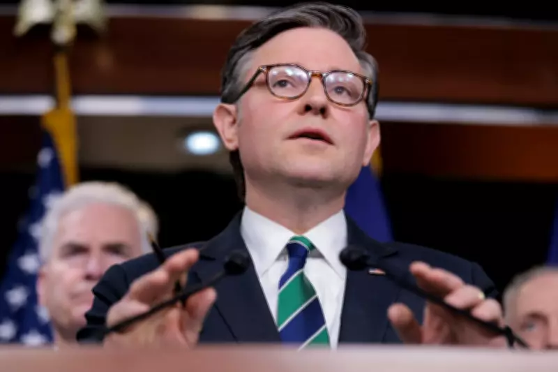 House Speaker Mike Johnson Seeks War Funds While Denying Conflict Exists