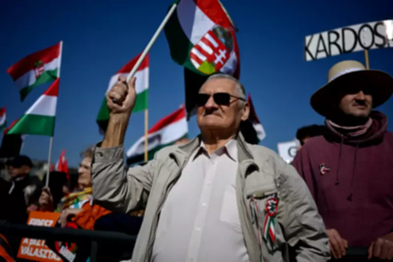 Hungary's Election Showdown: Orbán and Magyar Rally Supporters in Budapest