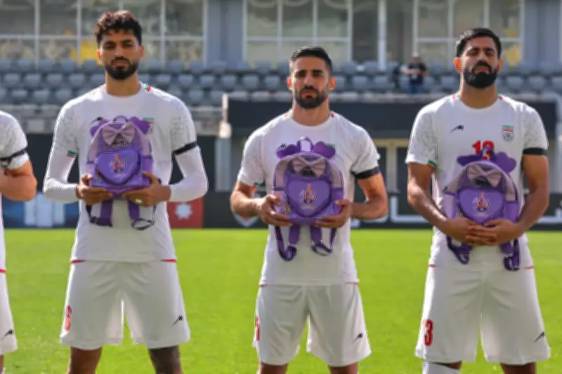 Iran Football Team's Silent Protest with Schoolbags and Armbands
