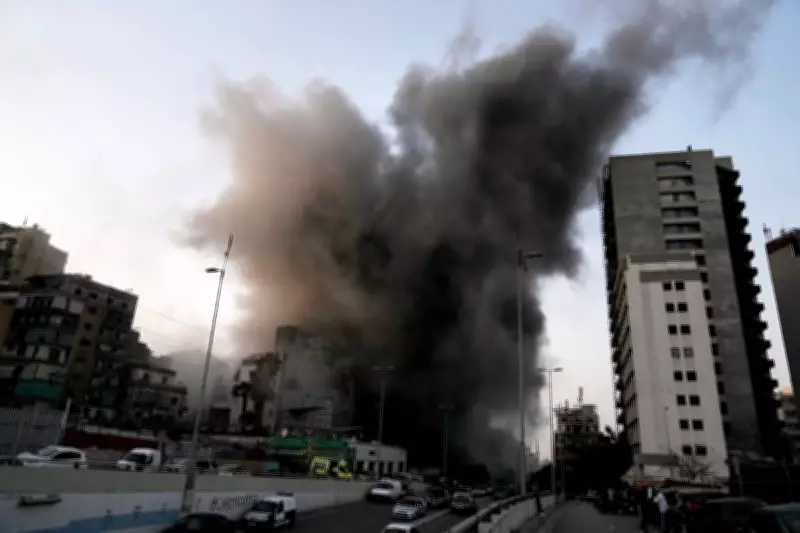 Israeli Strikes Hit Central Beirut District, Targeting Hezbollah Sites