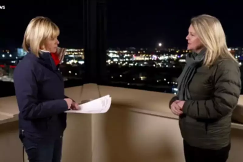 ITV News Broadcast from Iraq Interrupted by Intercepted Rocket in Sky