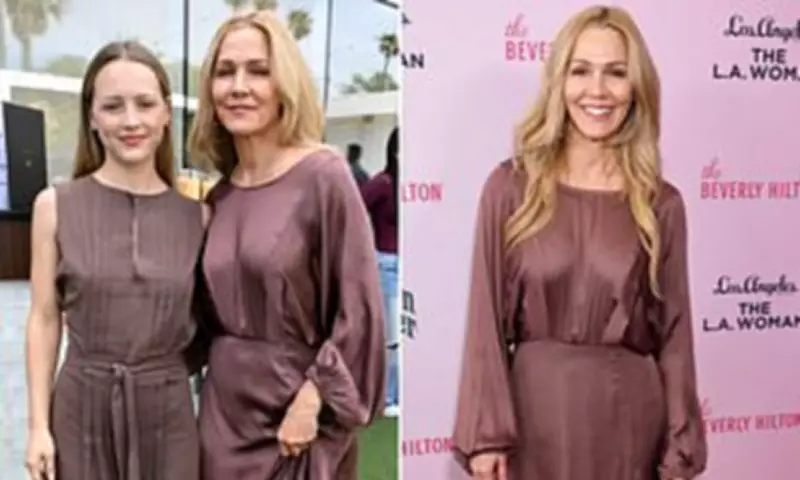 Jennie Garth and Daughter Lola Ray Coordinate in Brown at LA Women's Impact Luncheon