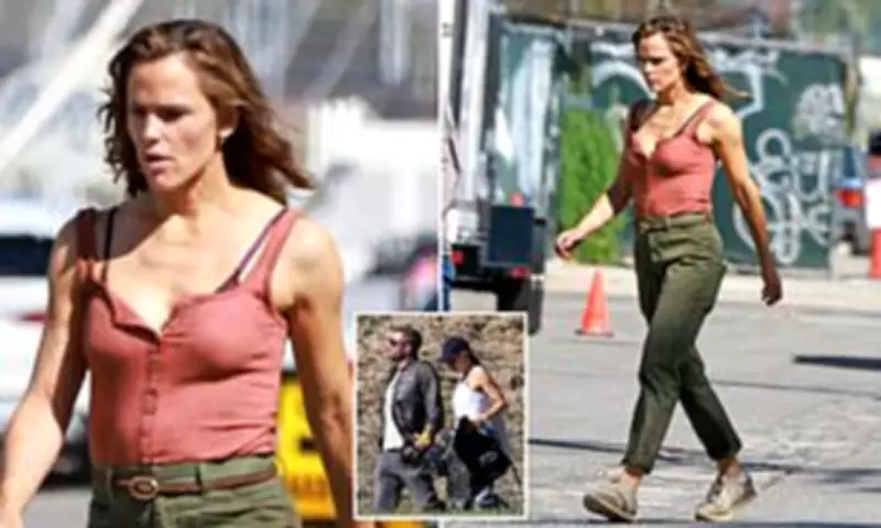 Jennifer Garner Shows Off Buff Arms on Netflix Comedy Set in Downtown LA