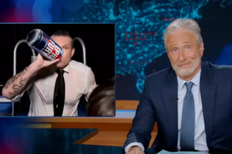 Jon Stewart Mocks Defense Secretary's Aggressive Response to Iran War Questions