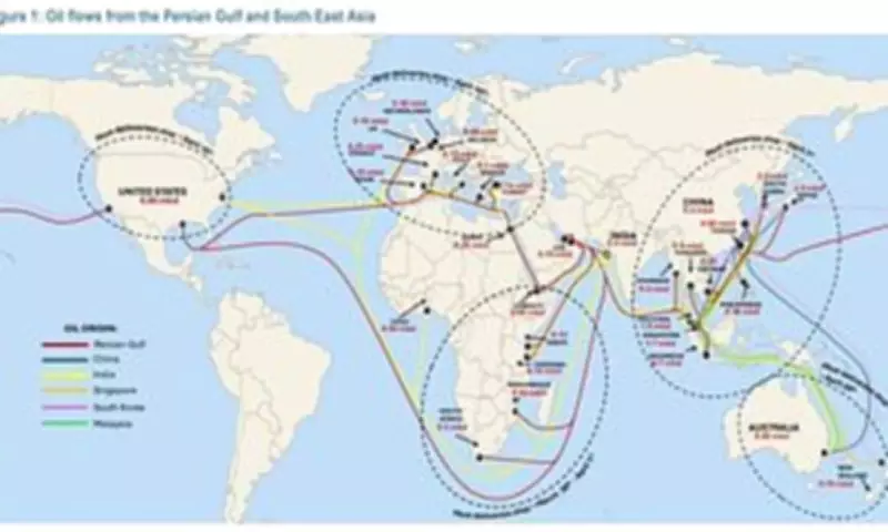 JP Morgan Map Reveals Global Oil Supply Cut-Off Dates After Hormuz Disruption